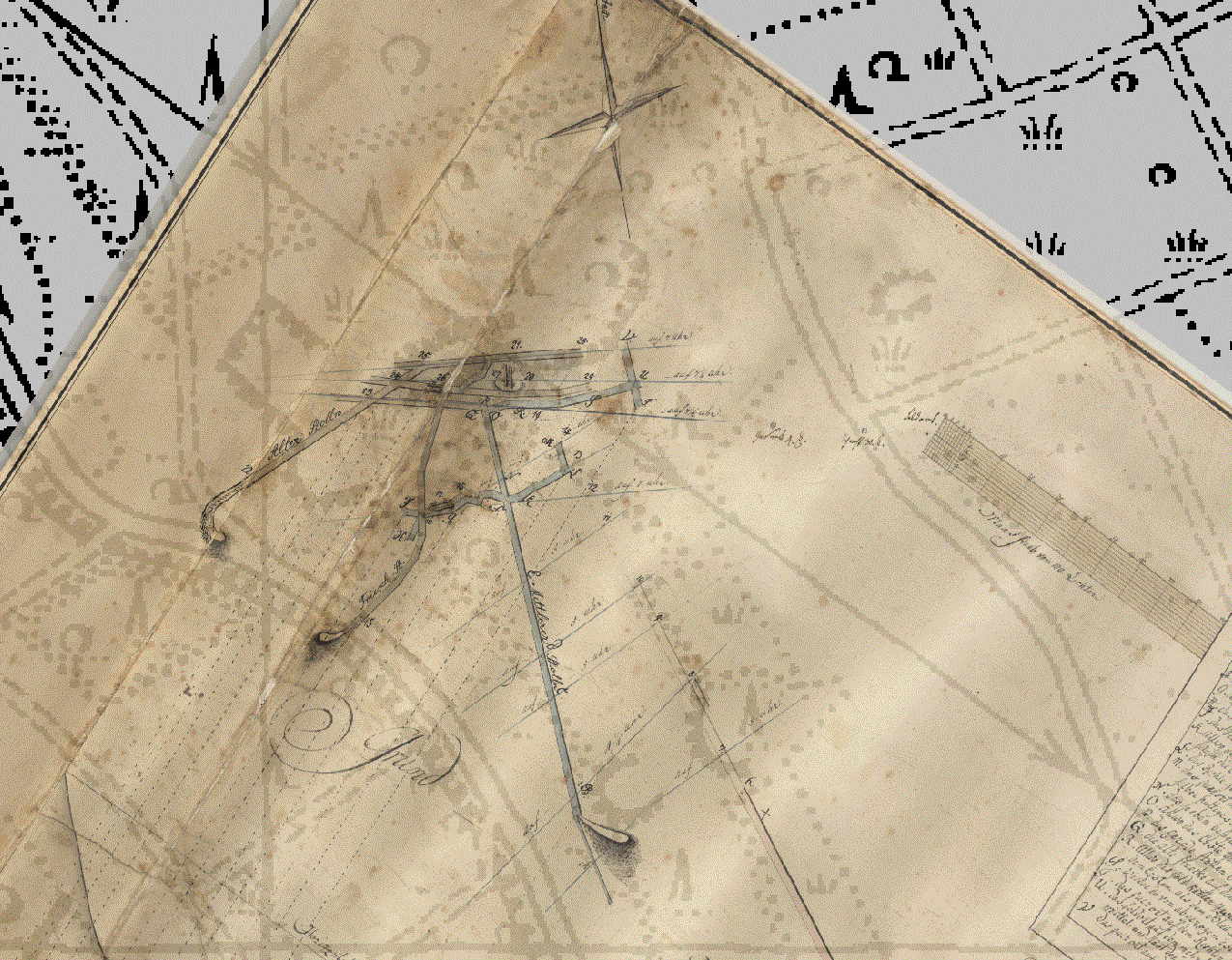 georeferenzierte Bergbaukarte