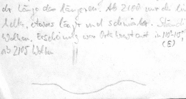 Skizze aus meinem Beobachtungsbuch Skizze aus meinem Beobachtungsbuch