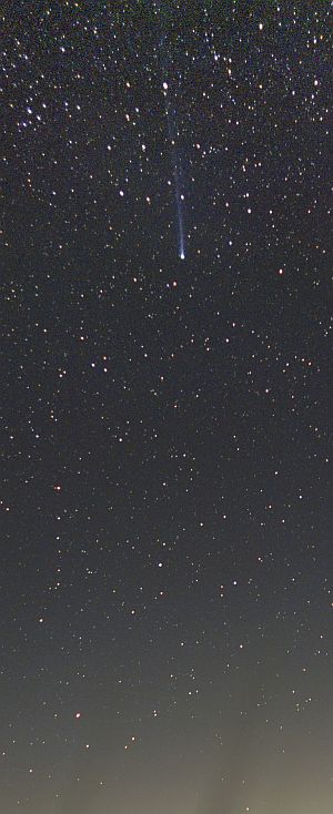 PanStarrs C2025R3, Obs. de Iza�a, Teneriffa, 11.04.2026, 0533-0552h UT, Nikon D5100, Nikkor 50/f1.4 abgeblendet auf 2.0, ISO 1600, 62x5s (5 Min.), DSS, APP