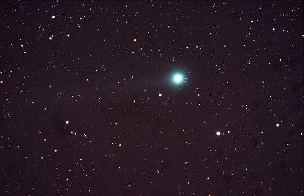 Lovejoy 2014 Q2, Nieder-Olm, 14.01.2015, 0114h MEZ, Tessar 300/4.5, Nikon D7000, 400 ISO, 25x30s (12.5 min), DSS, PS Lovejoy 2014 Q2, Nieder-Olm, 14.01.2015, 0114h MEZ, Tessar 300/4.5, Nikon D7000, 400 ISO, 25x30s (12.5 min), DSS, PS