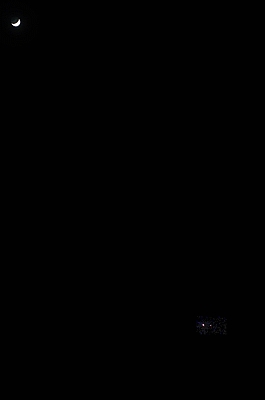 Venus, Mars und Mond, 22.02.2015, Nieder-Olm, ISO 400, Nikkor 50/2.8, D7000, 1/13s Venus, Mars und Mond, 22.02.2015, Nieder-Olm, ISO 400, Nikkor 50/2.8, D7000, 1/13s