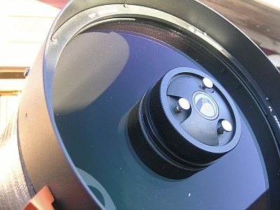 Der umgerüstete Fangspiegel im eingebauten Zustand Der umgerüstete Fangspiegel im eingebauten Zustand