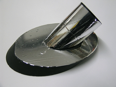 Fangspiegelisolierung durch Aluminiumfolie Fangspiegelisolierung durch Aluminiumfolie