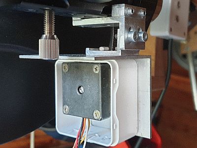 Der Fokusmotor im Versuchsaufbau