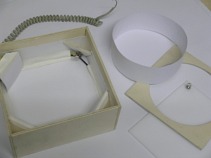 Die Einzelteile der Flatfieldbox Die Einzelteile der Flatfieldbox