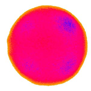 Falschfarbendarstellung: ungleichmäßige Ausleuchtung Falschfarbendarstellung: ungleichmäßige Ausleuchtung