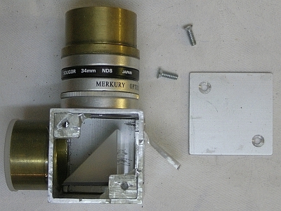 Das Sonnenprisma im Versuchsaufbau Das Sonnenprisma im Versuchsaufbau