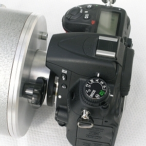 Die Kamera am fertigen Ansatz Die Kamera am fertigen Ansatz