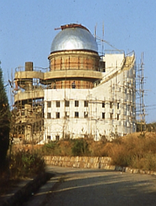 Die Baustelle der 60cm-Newton-Kuppel